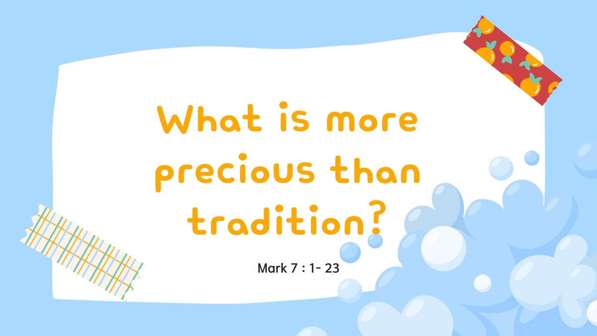 What is more precious than tradition?